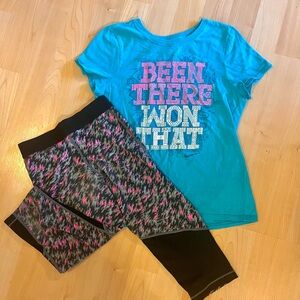 Nike Girls Athletic Set Sz M